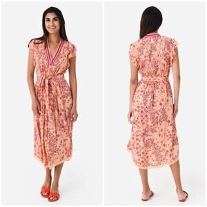 Poupette St Barth Sasha Midi Dress Orange Bijou